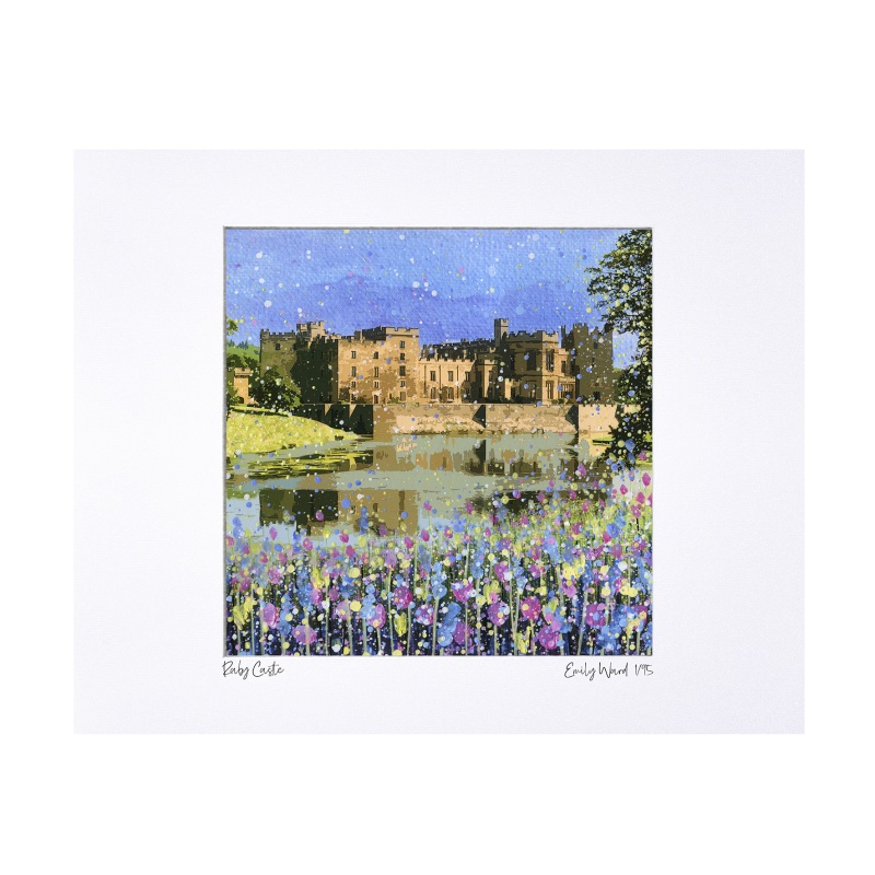 Raby Castle Limited Edition Print with Mount